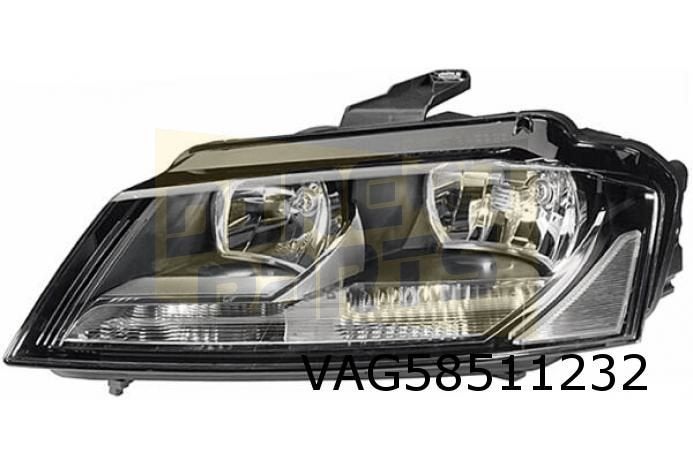 Audi A3 (8/08-8/12) Koplamp Links (Halogeen) Origineel! 8P09, Neuf, -, -, Audi