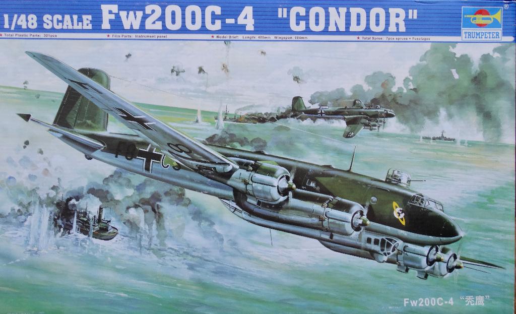 TROMPETTIST 1:48 - Fw200C-4 „CONDOR”, Overige merken, Nieuw, Ophalen of Verzenden, Groter dan 1:72
