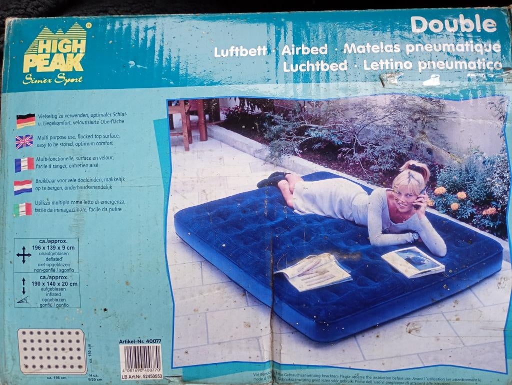 Luchtmatras 2 personen, Ophalen, Gebruikt, 2-persoons
