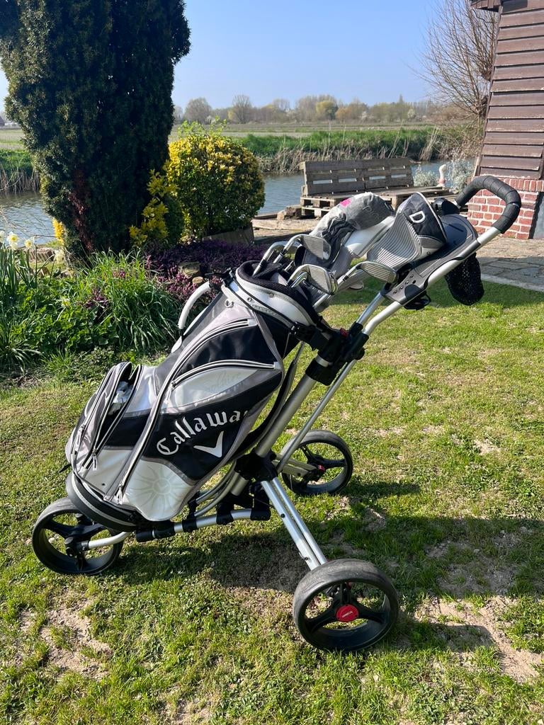 Set complet golf Titleist AP2/Callaway/Ping +chariot Trolem, Sport en Fitness, Golf, Gebruikt, Set, Callaway, Ophalen