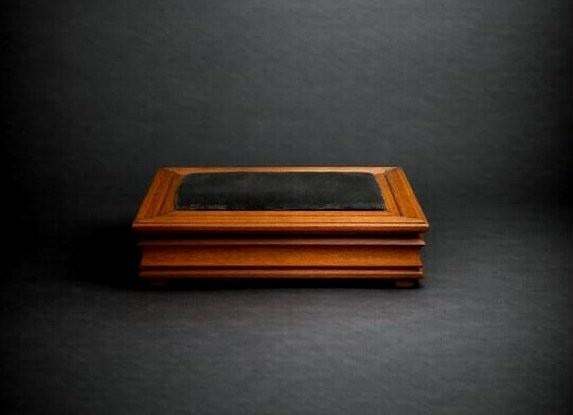 Antieke houten naaidoos, Ophalen of Verzenden, Gebruikt