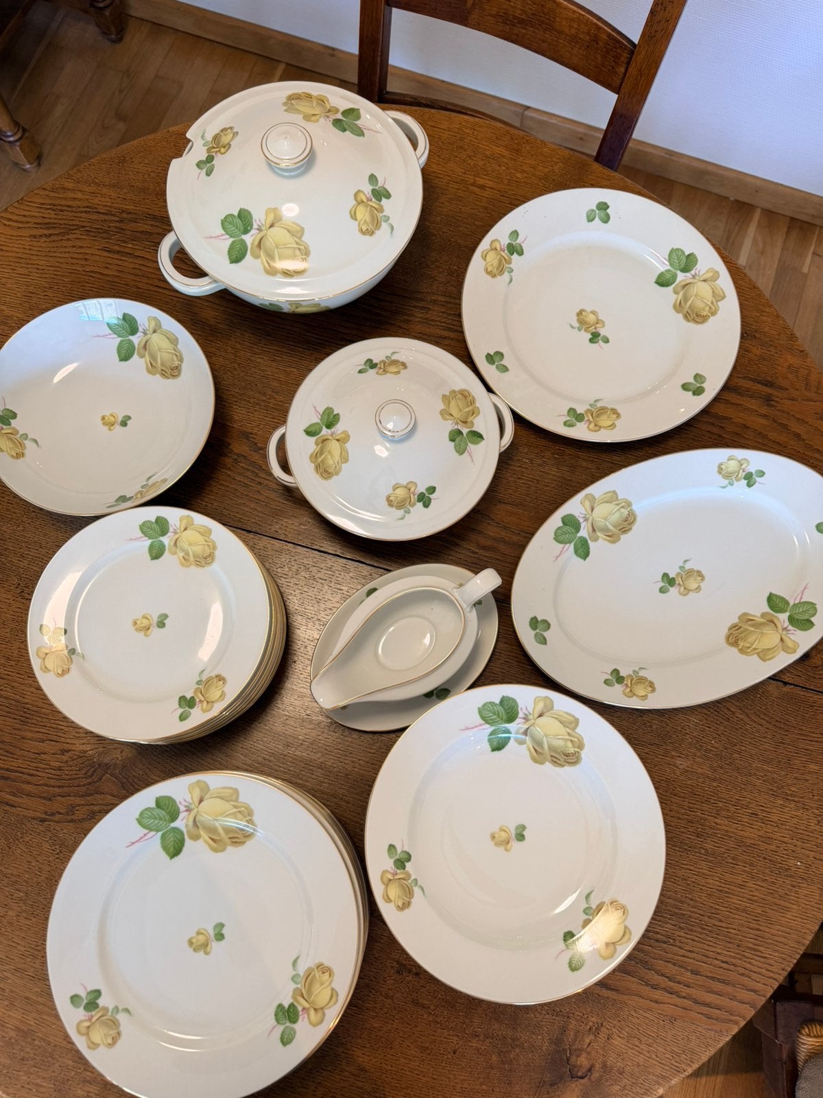 Uiterst compleet prachtig servies 12p Thomas Rosental, Ophalen, Compleet servies