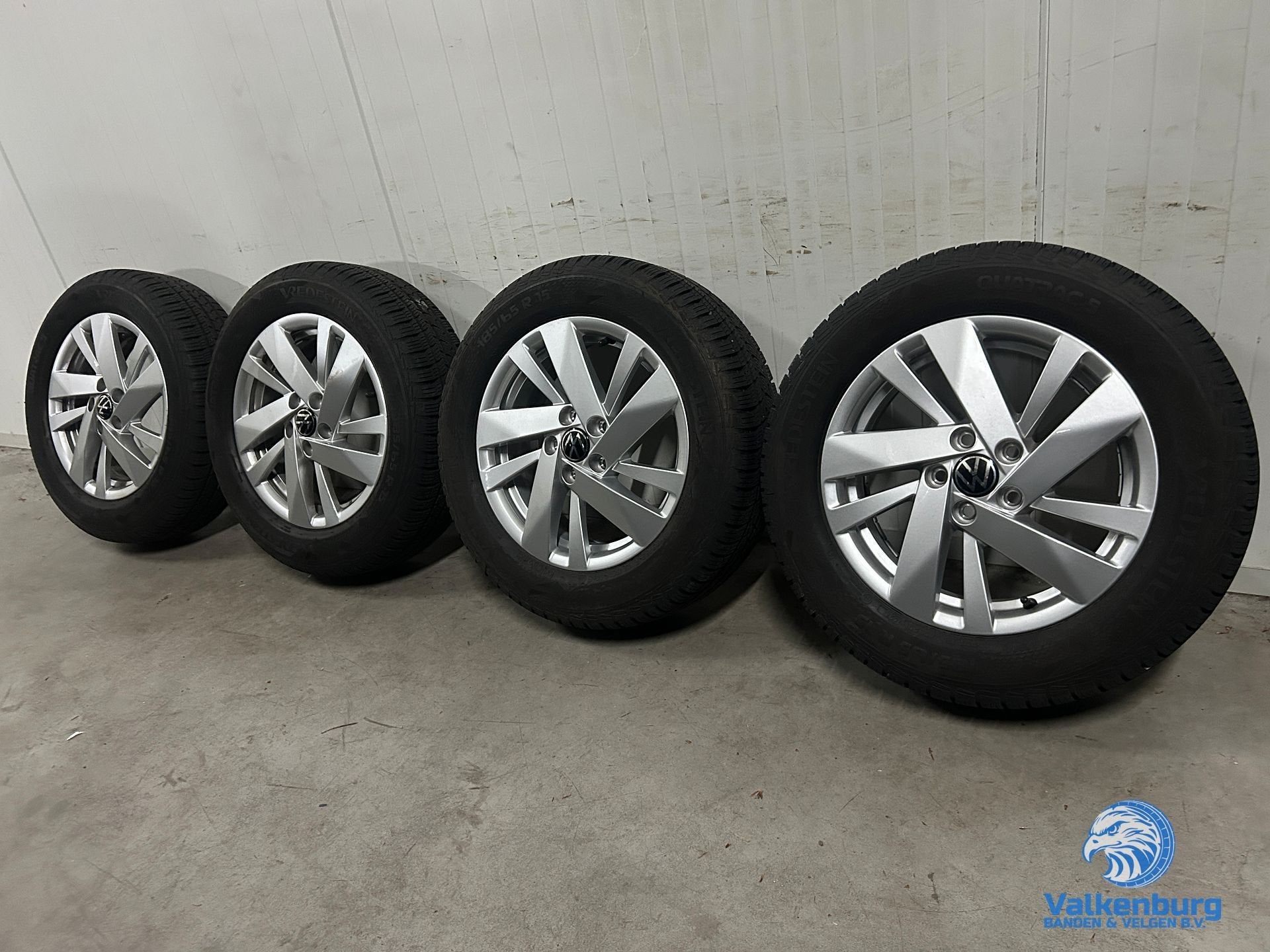 8mm! Originele VW Polo 6 2G AW Ronda 15 inch velgen 5x100 Al, 15 pouces, Pneus et Jantes, 4 Saisons, Véhicule de tourisme