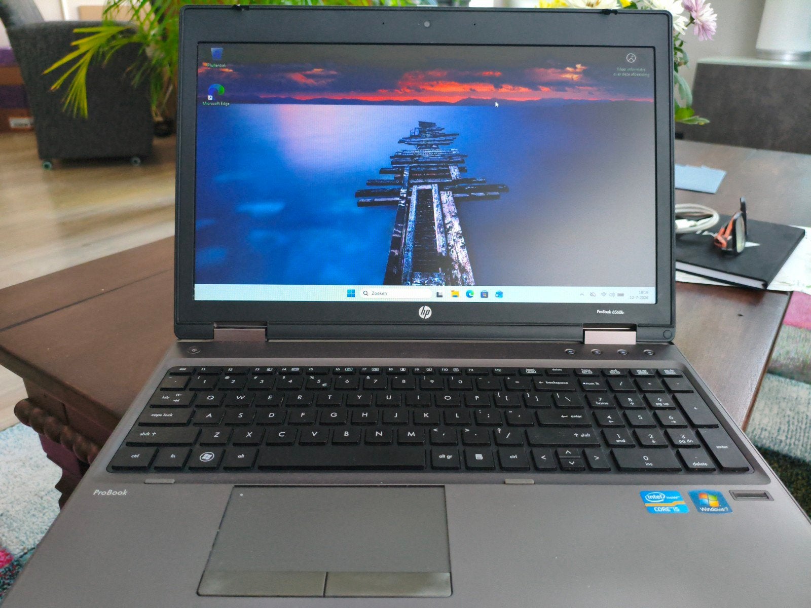 HP Laptop 6560b Windows 11, 2 tot 3 Ghz, 8 GB, Ophalen of Verzenden, Intel(R) Core i5