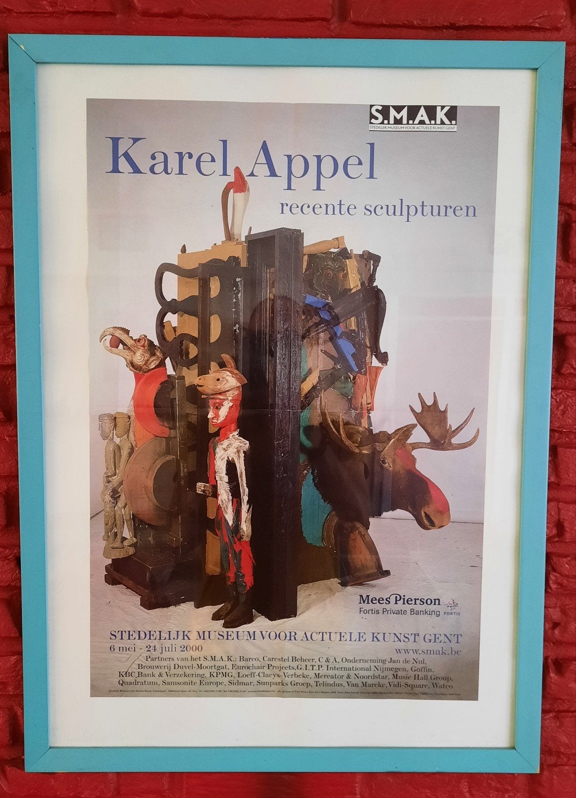 Poster Karel Appel Recente sculpturen SMAK, Enlèvement