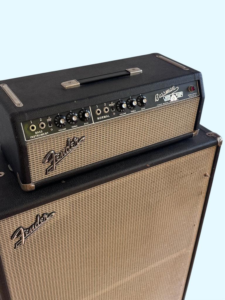Fender Bassman 50 1966 with matching CAB, Muziek en Instrumenten, Versterkers | Bas en Gitaar, Gebruikt, Ophalen