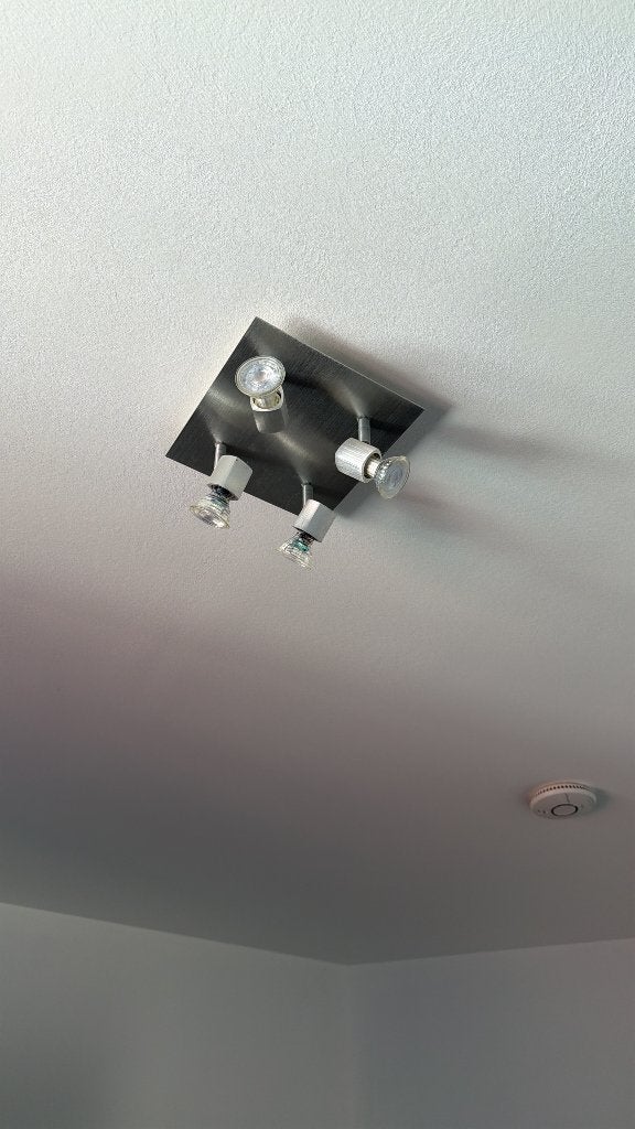lamp met 4 spots, Ophalen, Gebruikt, Metaal