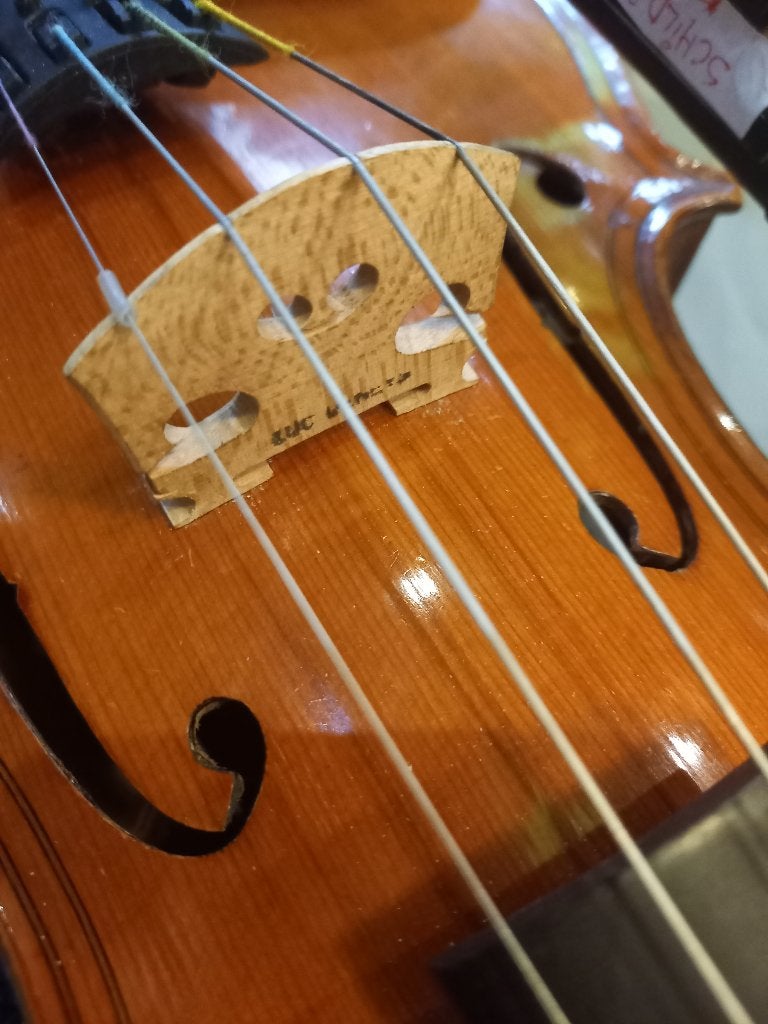 Viool van verzameling 4/4 kam Luc Denys, Violon, Avec valise, Utilisé, Enlèvement ou Envoi