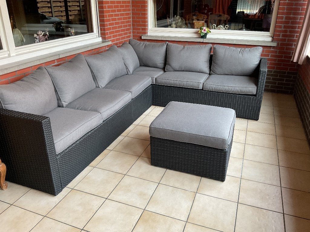 Lounge set, Osier, Enlèvement, Utilisé, Sets de jardin