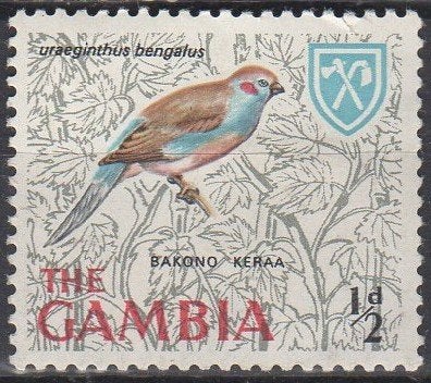 Gambia - Roodwang-blauwfazantje - 1966, Verzenden, Postfris