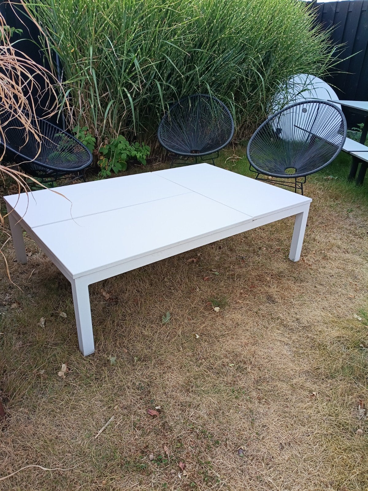 Loungetafel Manifesto met uitklapbare delen, Ophalen, Gebruikt, Rechthoekig, Aluminium