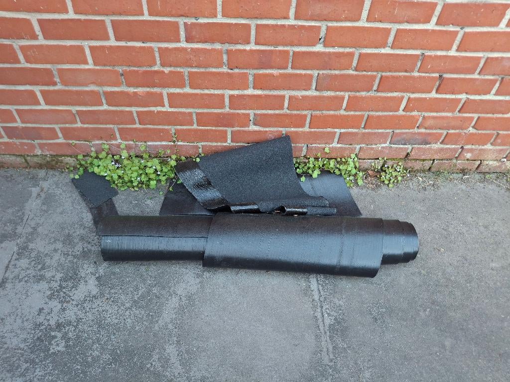 GRATIS RESTANT ROL ROOFING, Doe-het-zelf en Bouw, Ophalen, Nieuw, Zwart, Minder dan 5 m²