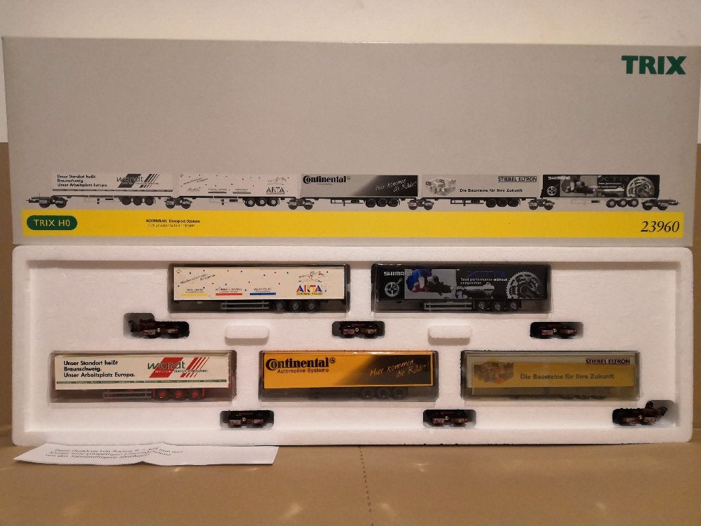 Wagons DBAG / Kombirail Uss 981 (coffret de 5) Trix 23960 H0, Hobby & Loisirs créatifs, Trains miniatures | HO, Analogique, Trix