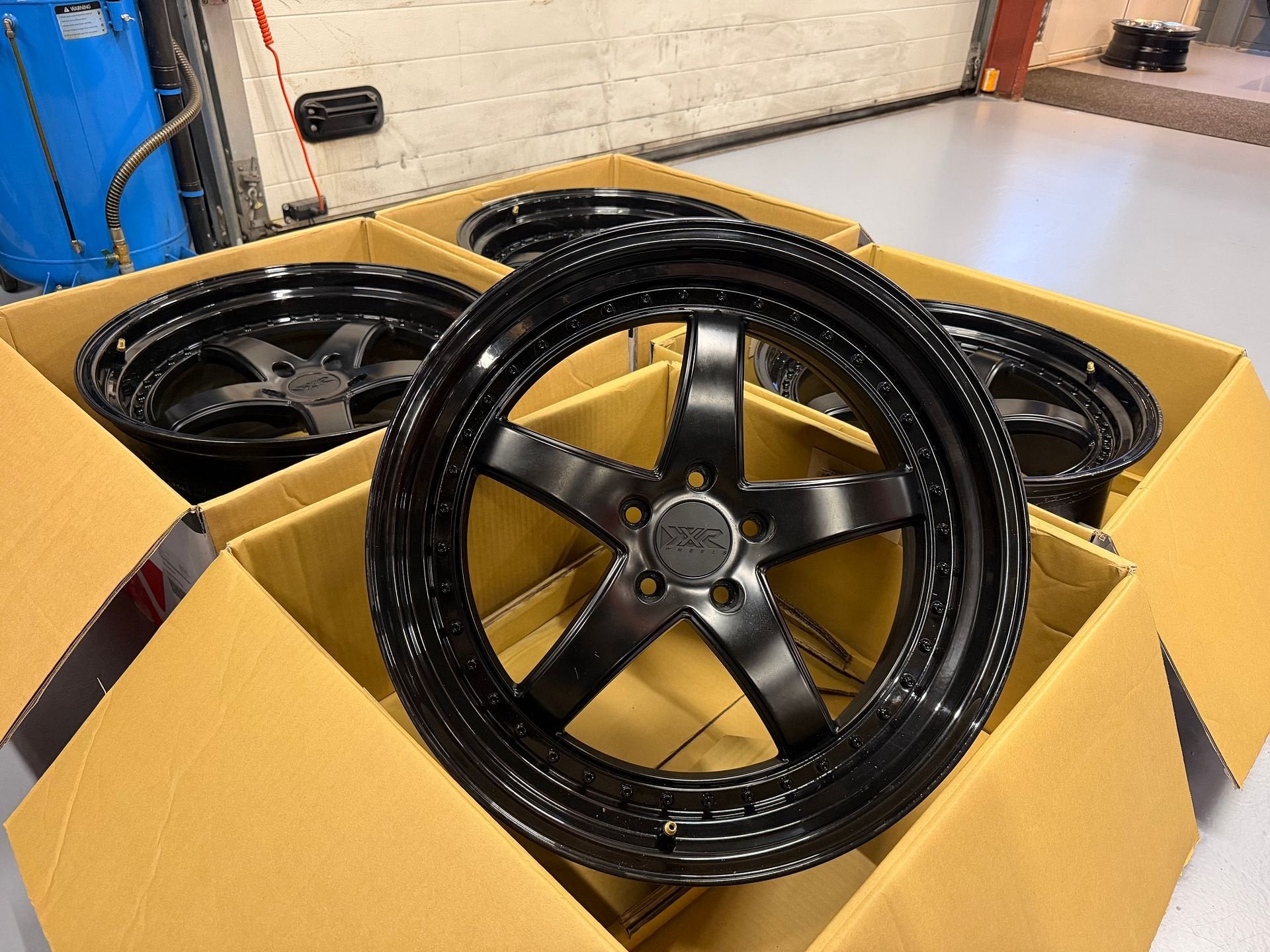 20inch XXR Black Style Breedset Velgen! 5x114,3 Ford Mustang, Auto-onderdelen, Banden en Velgen, Gebruikt, -, -, Banden en Velgen