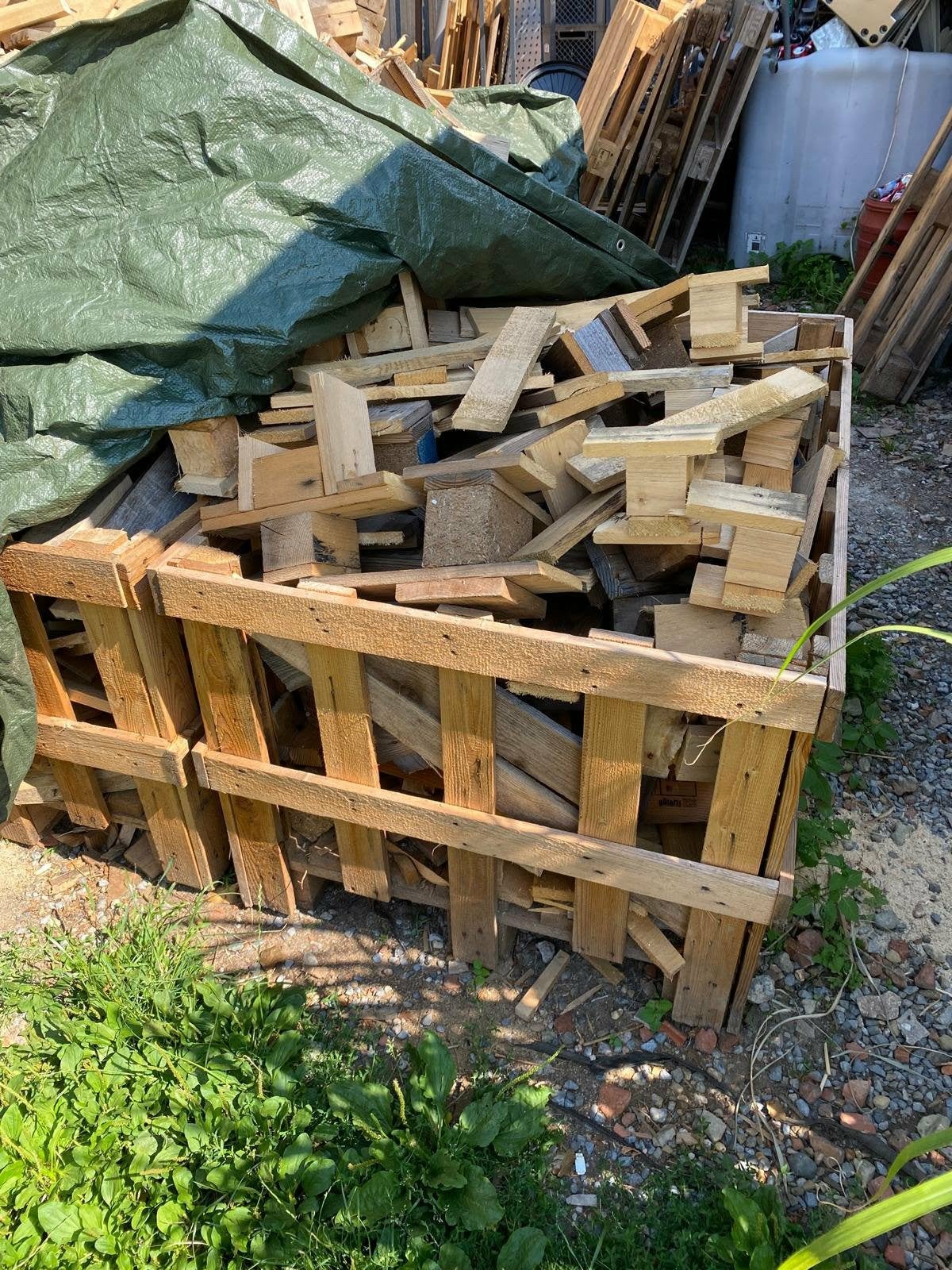 Palletten brandhout, Tuin en Terras, Brandhout, Ophalen
