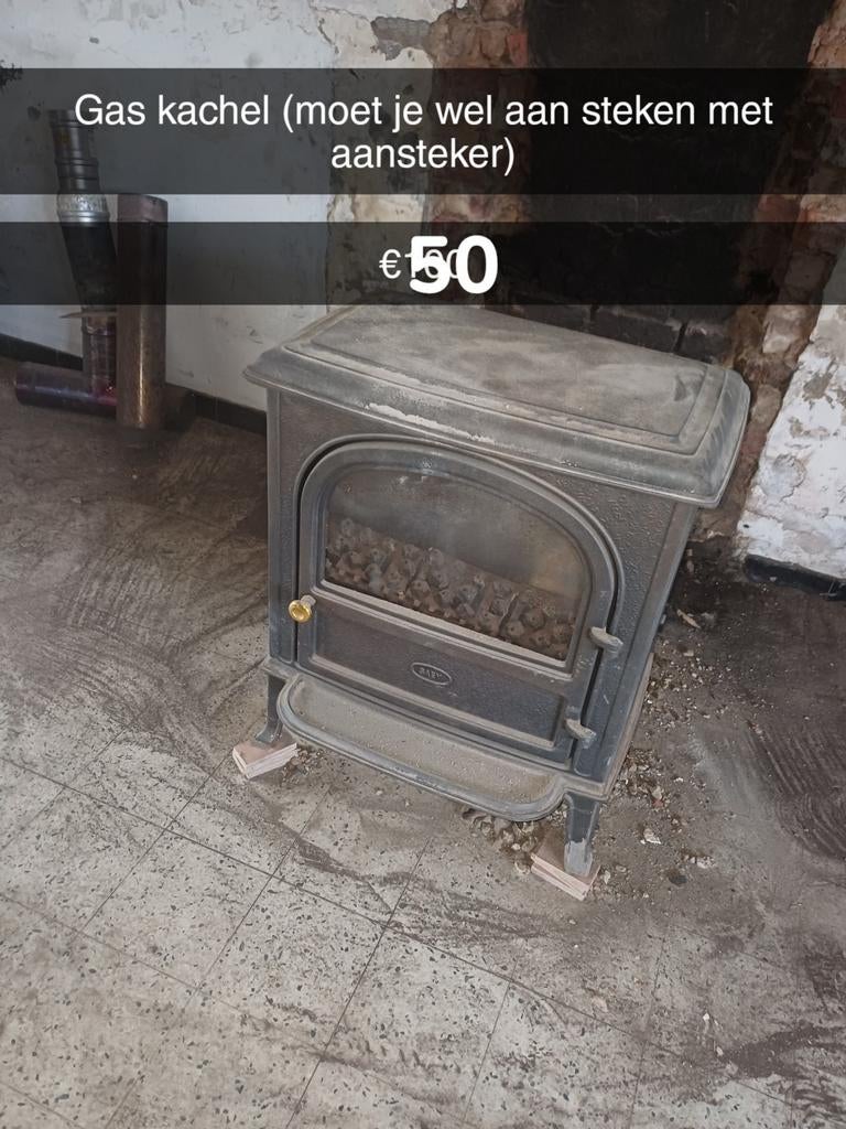 Gas kachel, Ophalen