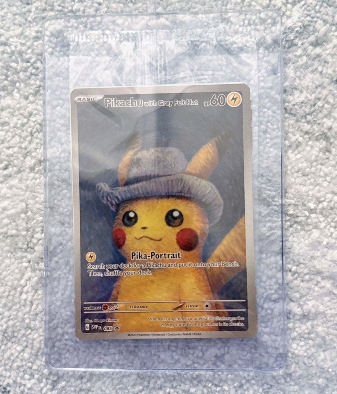 Pikachu with Grey Felt Hat - Van Gogh pokemon kaart, Hobby en Vrije tijd, Ophalen, Zo goed als nieuw