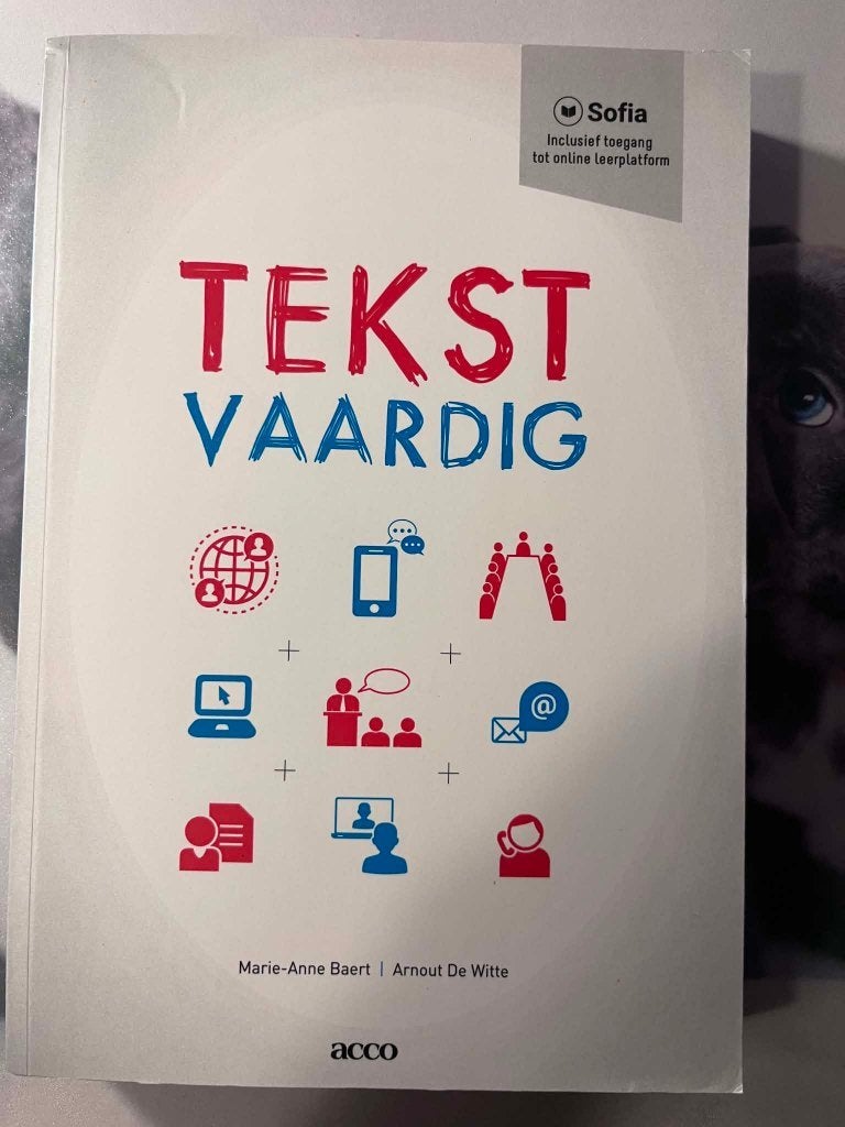 Tekstvaardig, Boeken, Ophalen of Verzenden, Zo goed als nieuw, Hoger Onderwijs