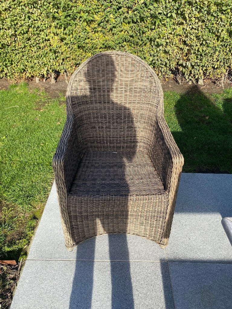 6 Bristol tuinstoelen, Tuin en Terras, Ophalen, Gebruikt, Wicker