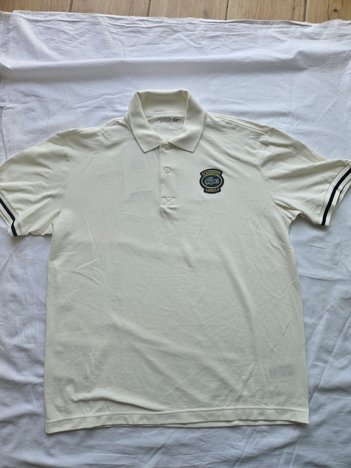 Poloshirt Lacoste, Kleding | Heren, Polo's, Beige, Ophalen of Verzenden