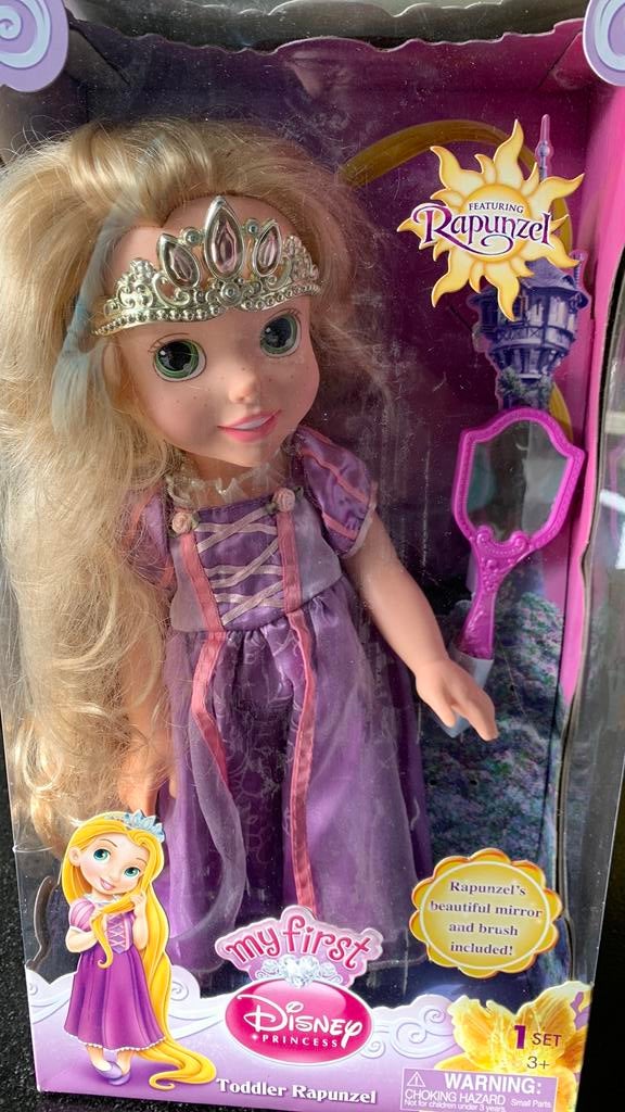 Disney Princess Rapunsel met spiegel, Ophalen, Zo goed als nieuw