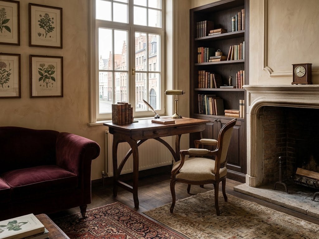 Mooi oud bureau van massief eikenhout. Levering mogelijk., Classique, Enlèvement, Utilisé