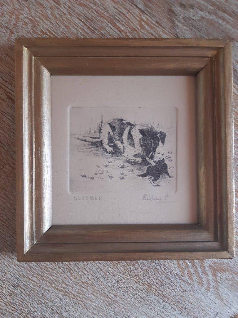 Pentekening Jack Russel, Antiek en Kunst, Kunst | Tekeningen en Fotografie, Ophalen of Verzenden, Tekening, Pentekening, Handgemaakt