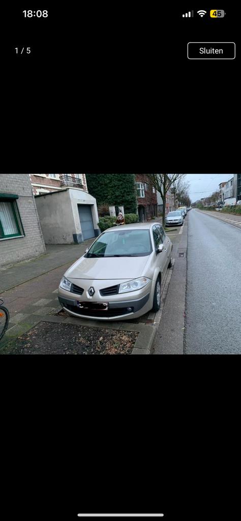 Renault megane 1.6 export, Auto's, Renault, Handgeschakeld, 5 deurs, Particulier, Euro 4