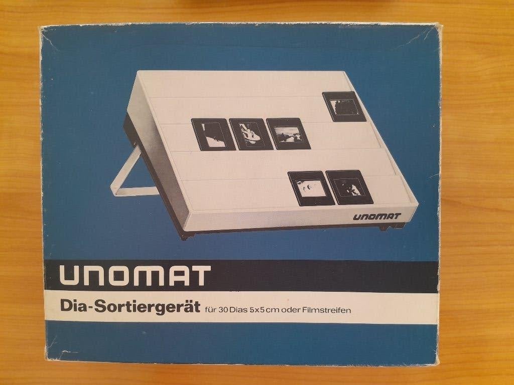 Dia sorteerbak Unomat, Ophalen, Zo goed als nieuw