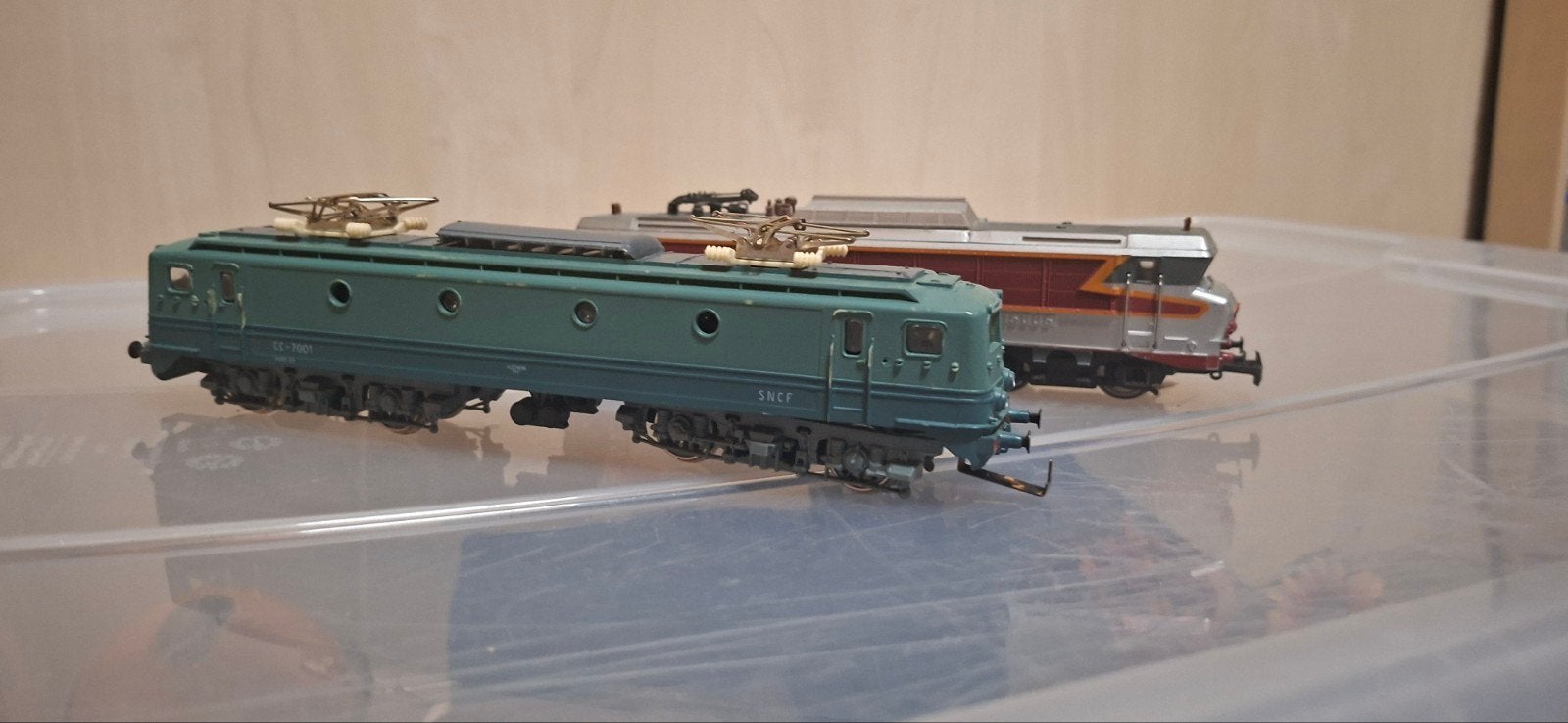2 Franse locs, Hobby & Loisirs créatifs, Autres marques, Analogique, Enlèvement ou Envoi, Locomotive