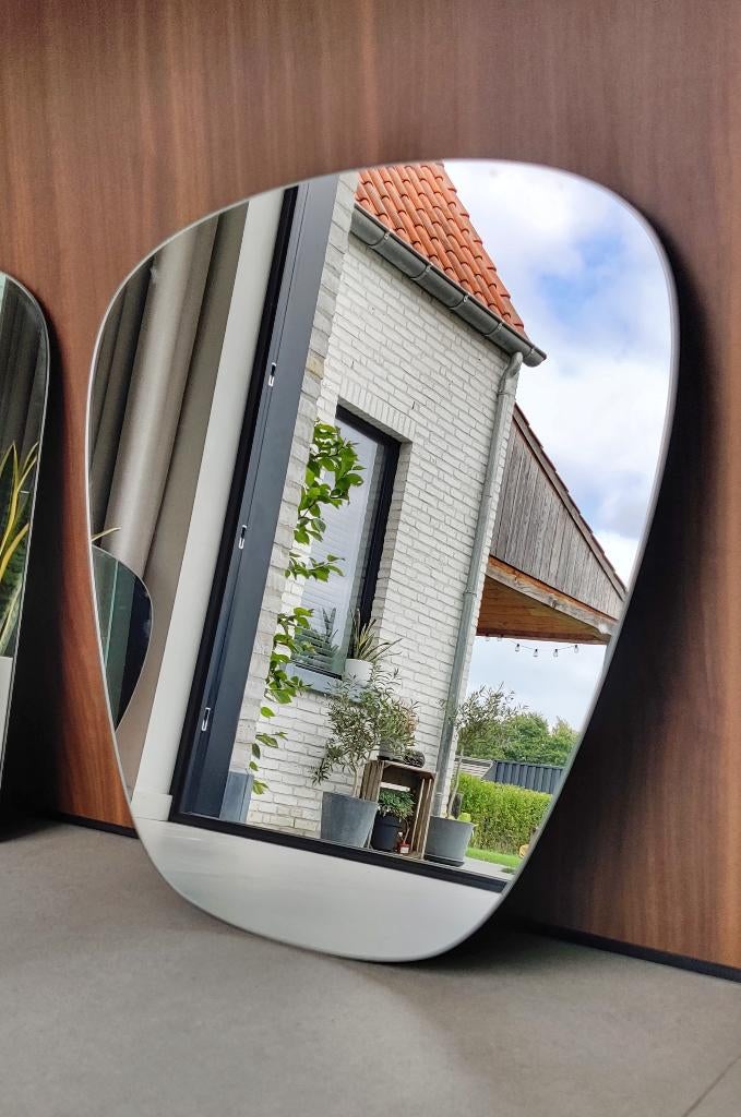Prachtige vintage XL (badkamer)spiegels (meerdere op stock), Ophalen, Zo goed als nieuw