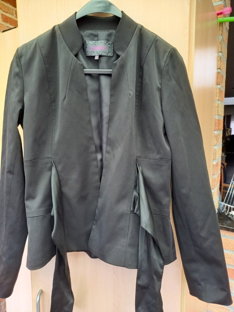 veste noire, Taille 38/40 (M), Enlèvement ou Envoi, Melvin, Porté
