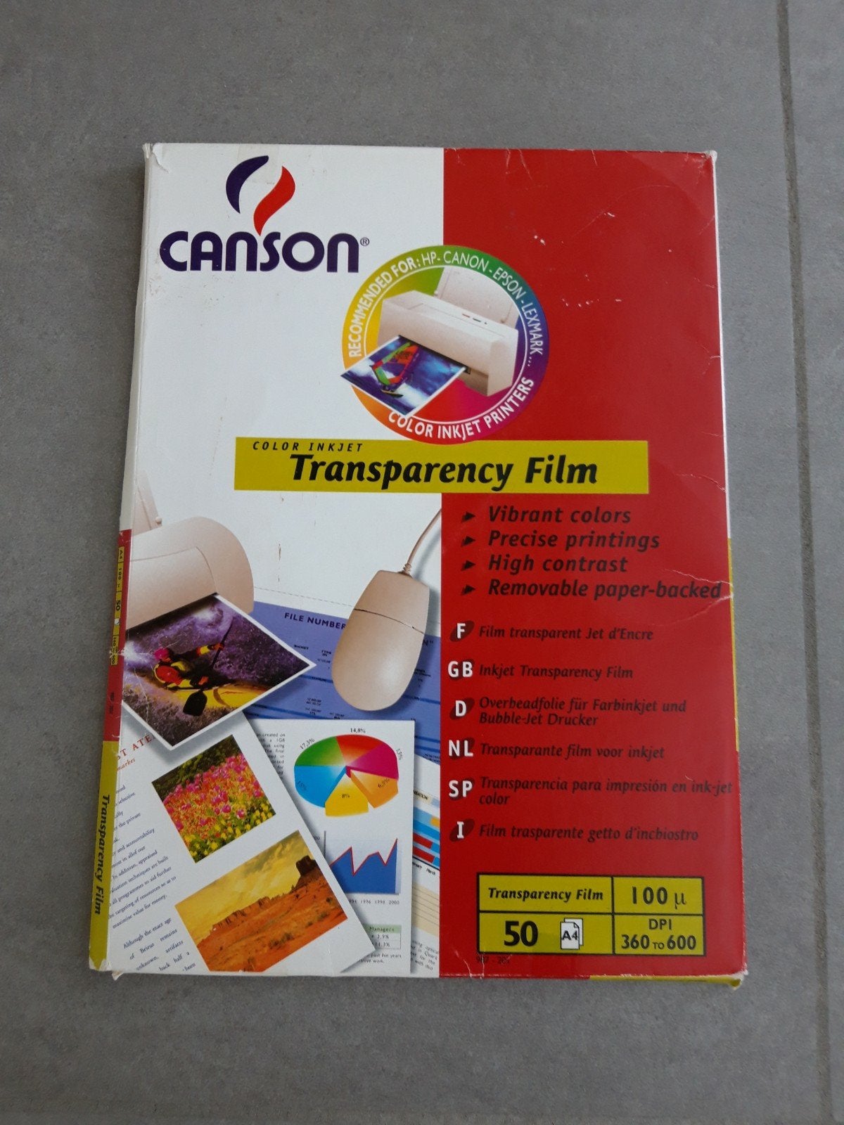 Transparante film voor inkjet, Divers, Enlèvement, Comme neuf
