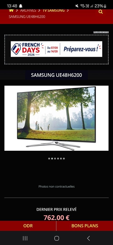 T.v, TV, Hi-fi & Vidéo, Télévisions, 80 à 100 cm, Enlèvement, Utilisé, Samsung