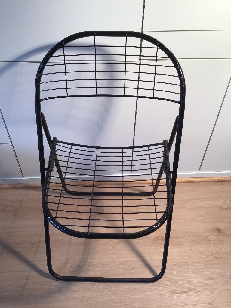 Chaise pliante design Ikea des années 80, Maison & Meubles, Chaises, Enlèvement ou Envoi, Utilisé, Métal, Une