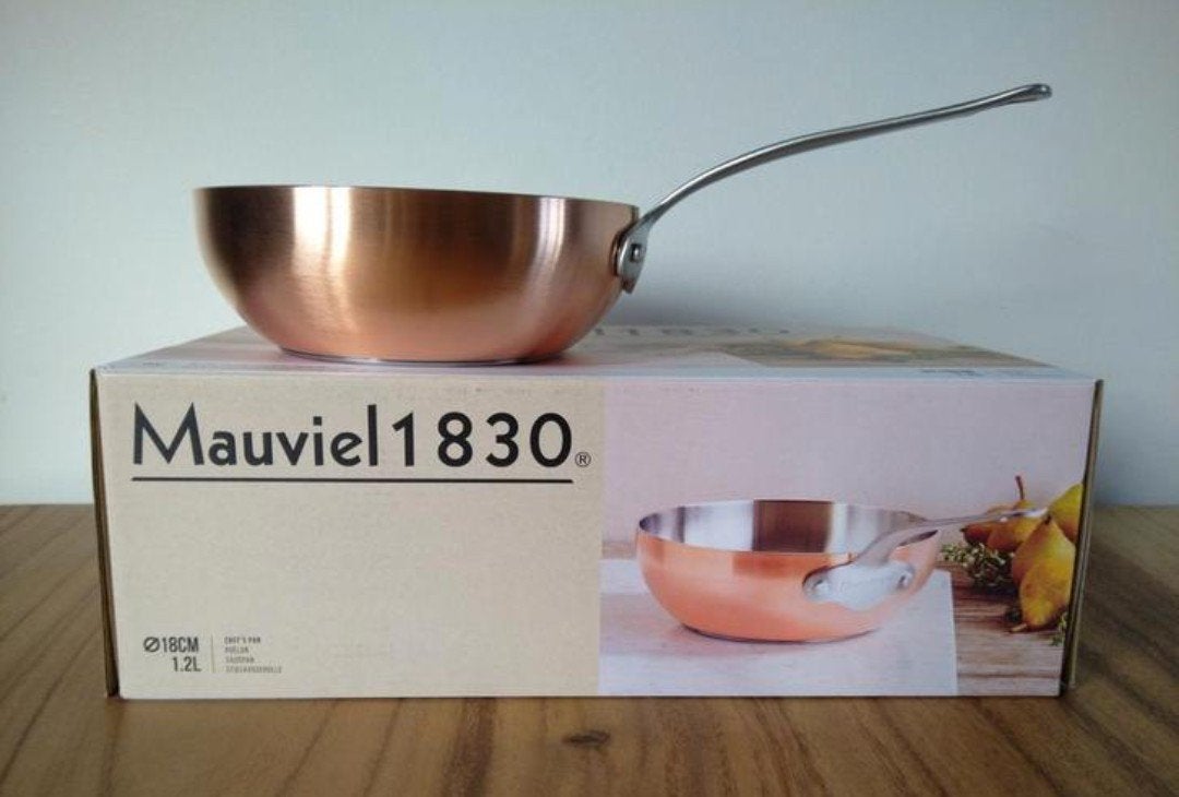 Mauviel Koperen Sauspan / Hapjespan 1.2L, Huis en Inrichting, Keuken | Potten en Pannen, Ophalen of Verzenden