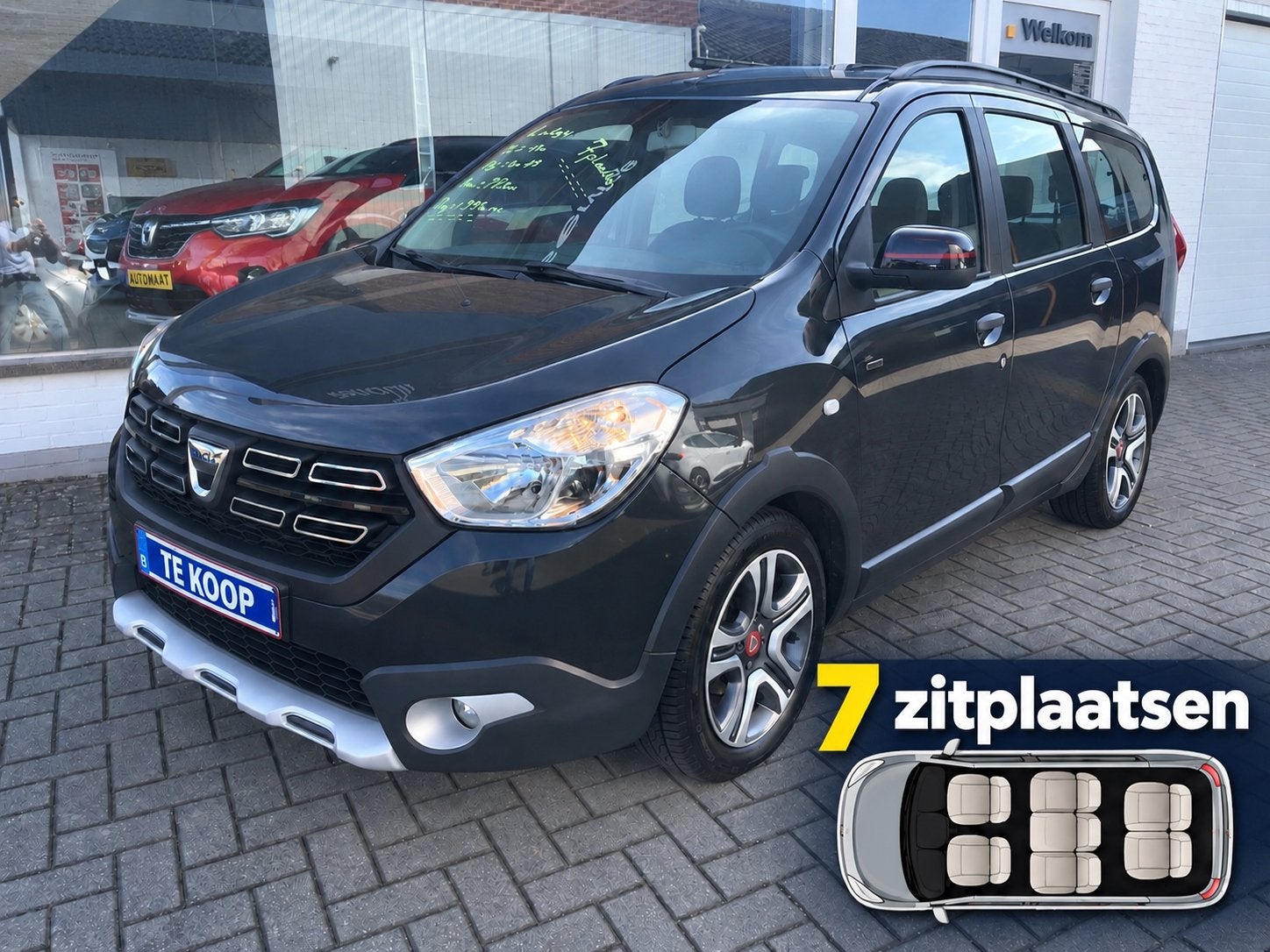 Dacia Lodgy TCE130 7 plaatsen, Autos, Argent ou Gris, Achat, Euro 6, Entreprise