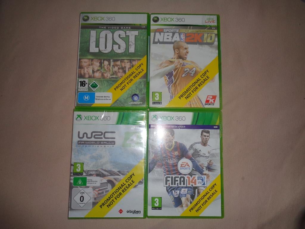 xbox 360 4 jeux copy promotionnel, Enlèvement, Comme neuf