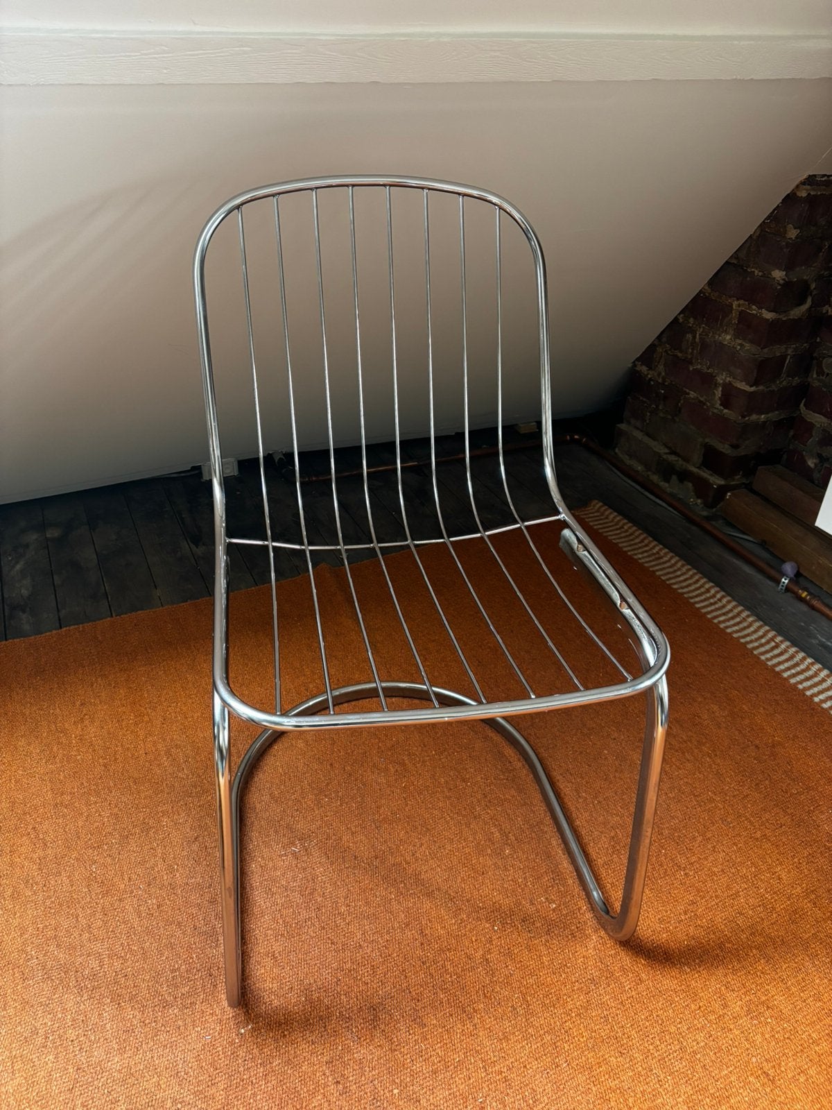 Chaise vintage de style Rinaldi - Réparation nécessaire, Enlèvement