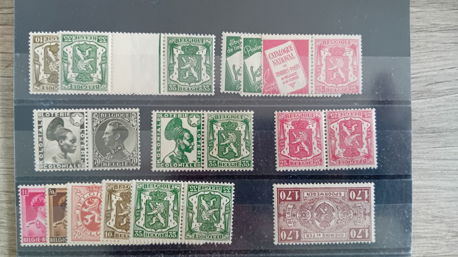 série de timbres belges anciens, Enlèvement ou Envoi