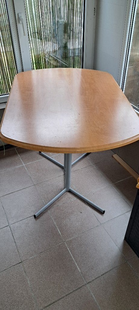 Gratis tafel, Huis en Inrichting, Gebruikt, 100 tot 150 cm, Ovaal, Overige houtsoorten