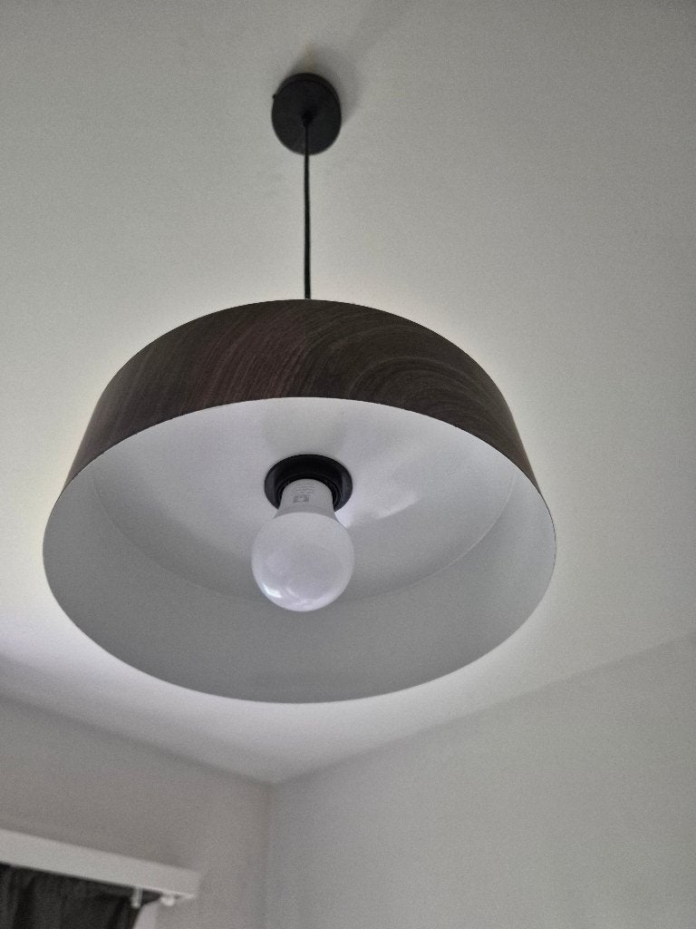 Mooie Light & Living Plafondlamp (E27 fitting), Huis en Inrichting, Lampen | Hanglampen, Ophalen, Zo goed als nieuw, Mooie bruine boetieklamp