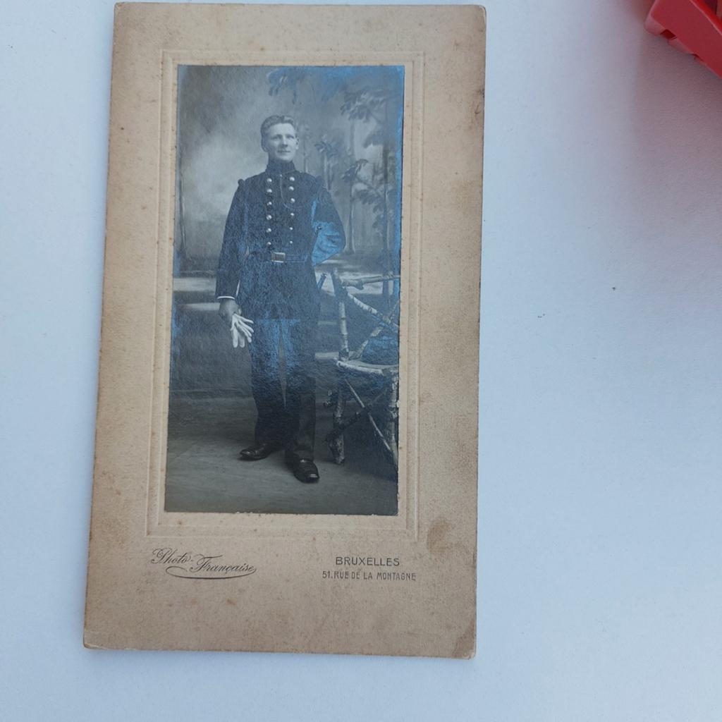 Foto op karton: militair, Collections, Photos & Gravures, Enlèvement ou Envoi, Photo