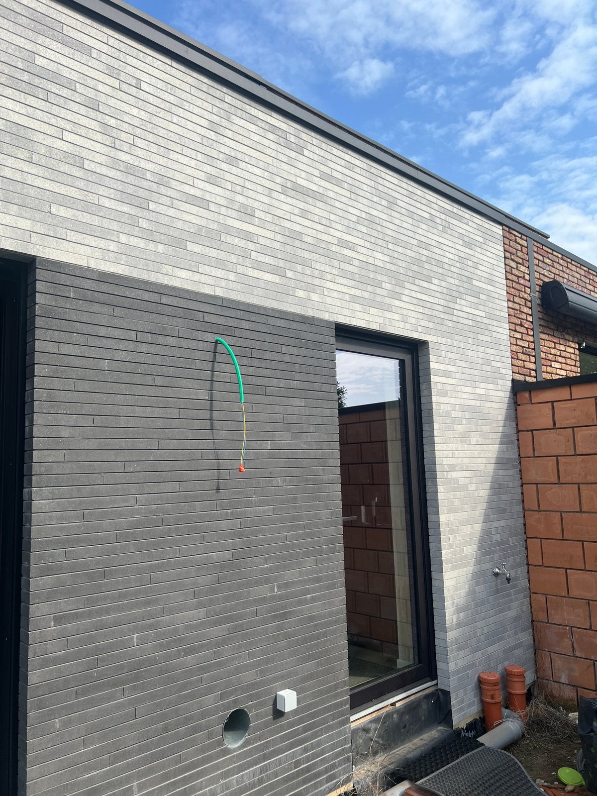 Restpartij gevelsteen Ebema Panorama grijs en zwart, Doe-het-zelf en Bouw, Ophalen, Nieuw, Beton