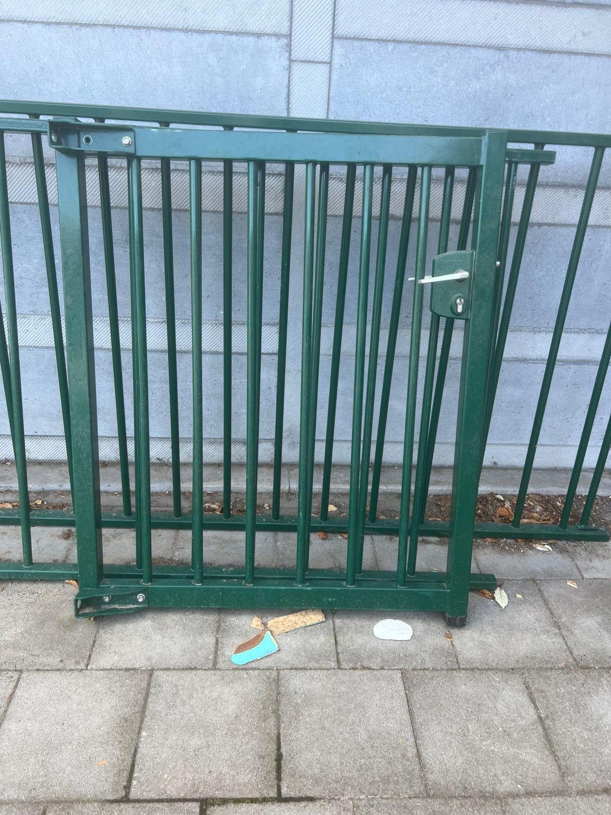 Afsluiting en poortje, Tuin en Terras, Ophalen, Zo goed als nieuw, IJzer, Met poort