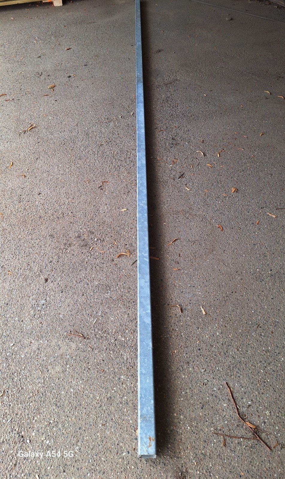 Gegalvaniseerde vierkante koker 400 x 5 x 5 cm, Ophalen