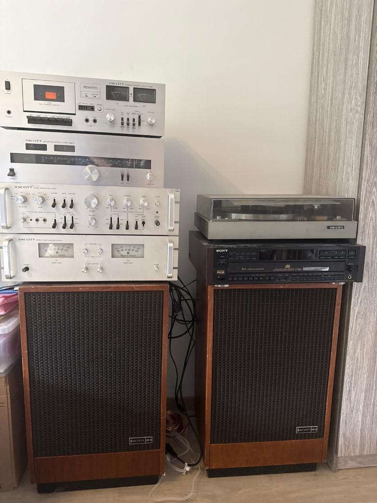 Vintage Scott HiFi installatie + Sony ES CD, Ophalen, Gebruikt, Tuner of Radio, Sony