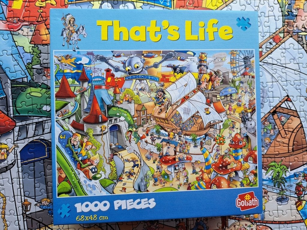 Puzzel that's life  1000 stukjes    2,5€, Ophalen, 500 t/m 1500 stukjes, Zo goed als nieuw, Legpuzzel