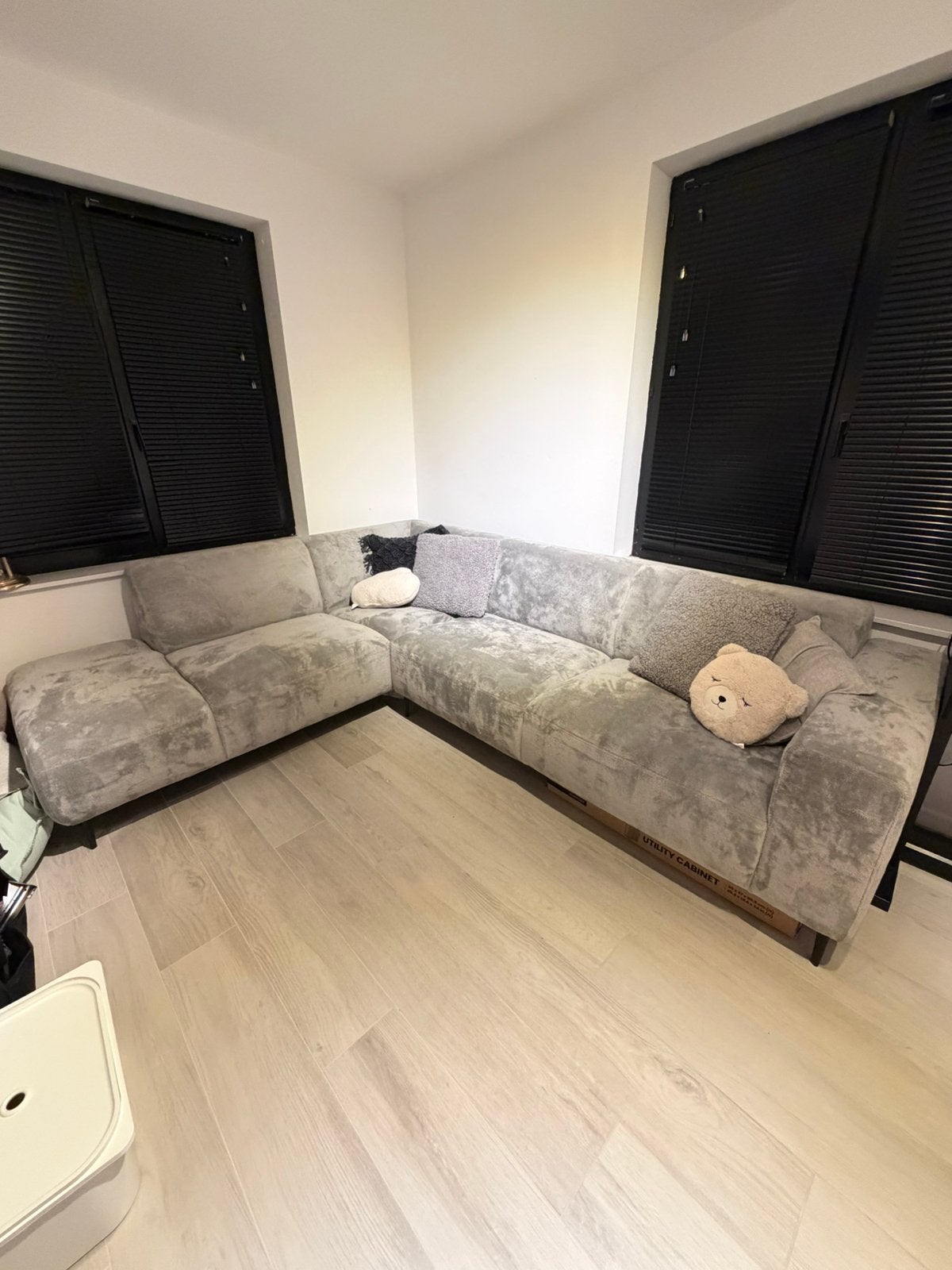 Teddy velvet zetel nieuw, Huis en Inrichting, Ophalen, Zo goed als nieuw
