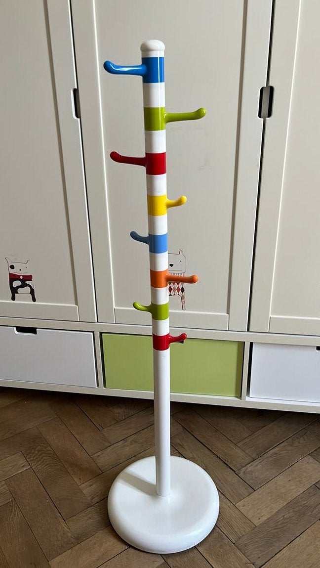 IKEA KROKIG kinderkapstok Ikea jaren 90 - designklassieker, Huis en Inrichting, Woonaccessoires | Kapstokken, Ophalen, Kunststof